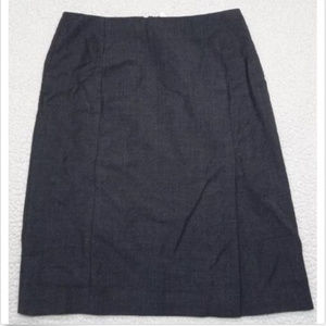 J Crew Super 100's Size 8 Lined Skirt 100% Wool